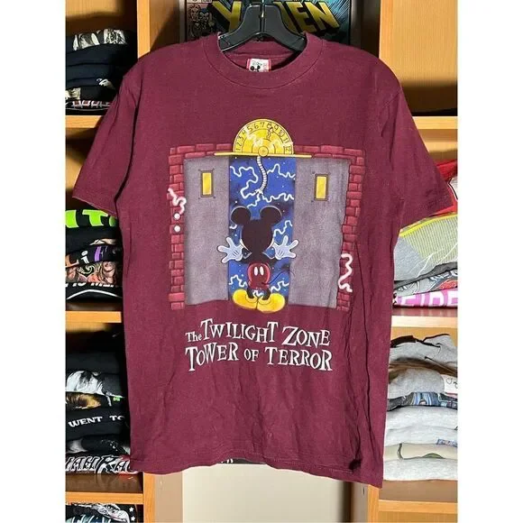 Vintage 90s Disney Twilight Zone Of Terror Ride Tee - Picture 1 of 4